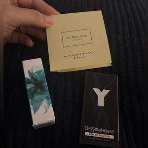 Fragrance Sample Bundle Jo Malone, YSL and Moroccainoil